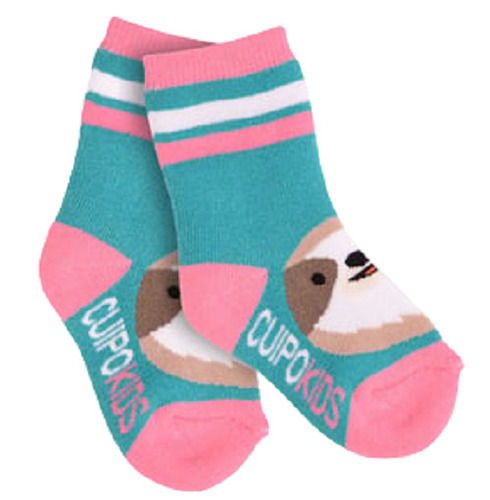 Brown Casual Wear Ankle Length Middle Elasticity Printed Cotton Socks Pair For Kids 