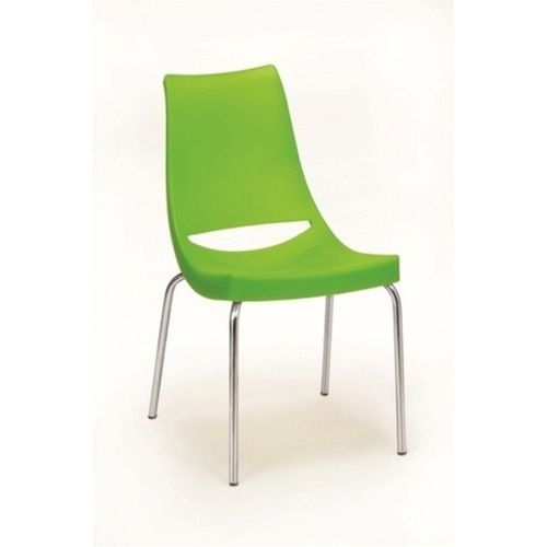 Modern Lightweight Durable Non-Foldable Plastic Body Steel Cafeteria Chair