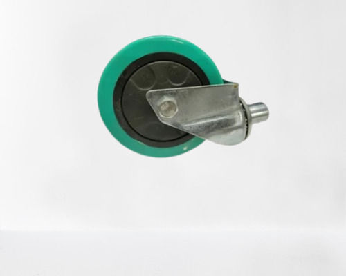 Silver Polyurethane (Pu) Caster Wheel Size Of 100X50 Mm With Capacity Of 100-200 Kg