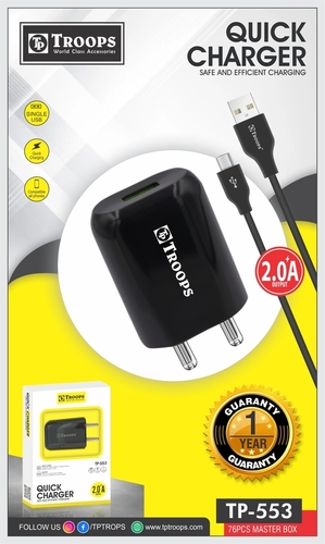 TP-553 2.0A Output Quick Charger for Safe and Efficient Charging