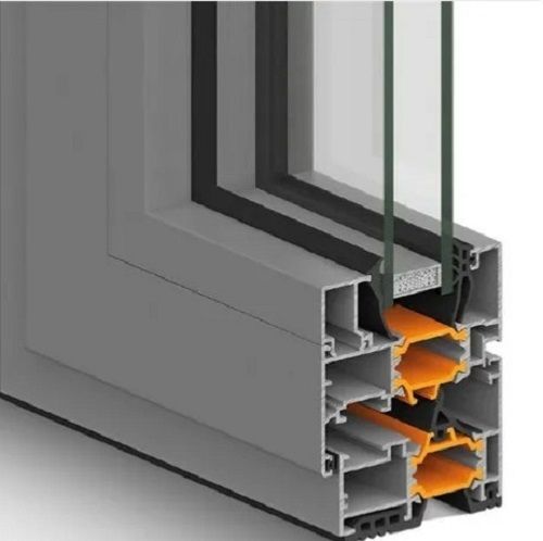 600 Cm 0.971 Kg 25 Cm Width Powder Coated Flat Thermal Break Profile Recommended For: Hospital