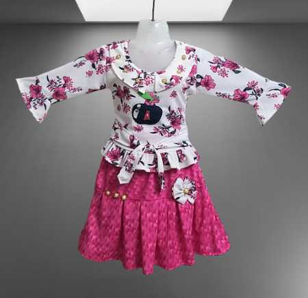 Girls Skirt and Full Sleeves Top for 3-6 Years Age Group