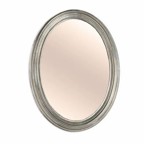 Oval Shape 6 Mm Wall Mounted Stylish Basin Wall Mirror, 600 X 800 Mm