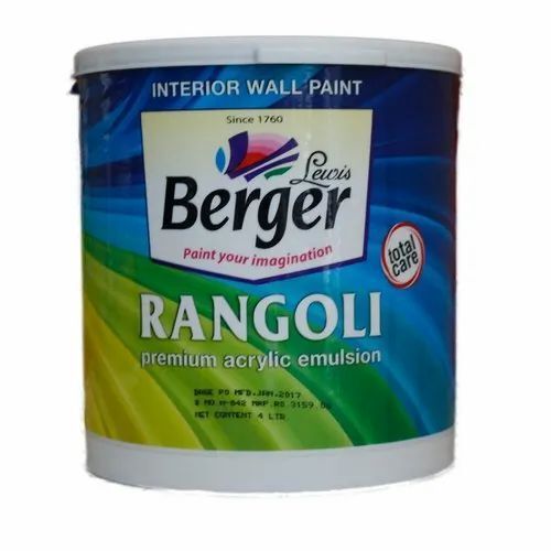 Rangoli Total Care Berger Emulsion Water Based Paint 1 Litre