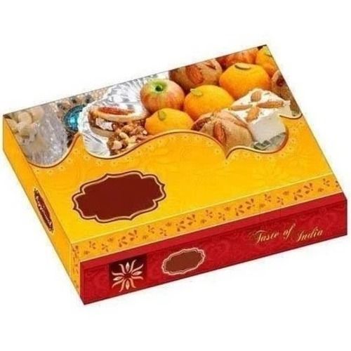 12X8 Inches Rectangular Uv Offset Printing Matte Lamination Sweet Packaging Box Application: Industrial