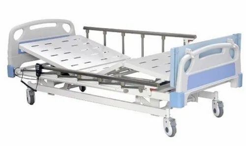  अस्पतालों के लिए 6 X 3 फीट स्टेनलेस स्टील व्हाइट इलेक्ट्रिक आईसीयू बेड 