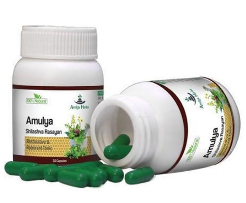 Amulya Herbs Shilashva Rasayan Capsules For Adding Nutrients To Your Diet  Dosage Form: Tablet