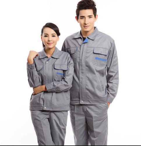 Long Sleeves Regular Fit Plain Cotton Modern Workshop Uniform