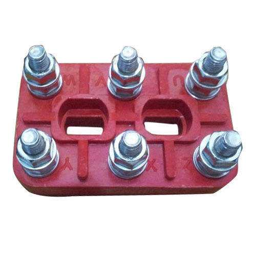 Powder Coated Mild Steel Rectangle Shock Proof Terminal Plates 180mm