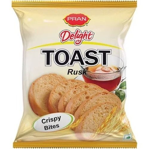 Ready To Eat Semi Hard Sweet And Crispy Pran Delight Baked Rusk Toast 