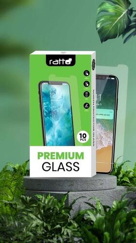 स्मार्टफ़ोन और मोबाइल फ़ोन टेम्पर्ड ग्लास, 10 पीस बॉक्स पैक बॉडी मटीरियल: प्लास्टिक