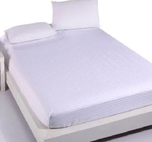 Wrinkle Free Lightweight Smooth Plain Cotton Double Bed Sheet 