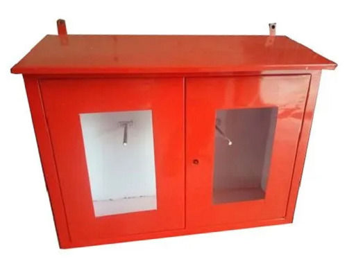 Orange 450 X 600 X 250 Mm Mild Steel Fire Hose Cabinet For Industrial