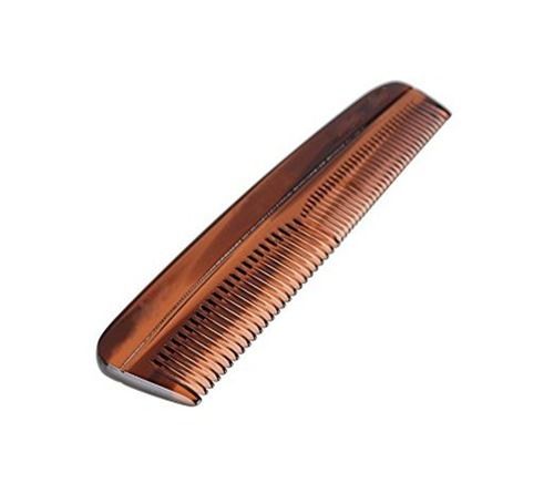 Brown 50 Grams Poly Vinyl Chloride Rectangular Hair Comb