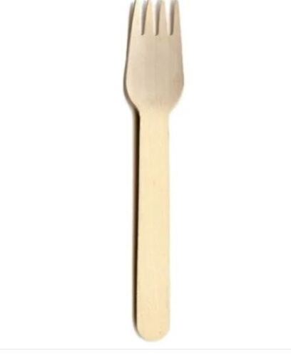 6 इंच लंबा नॉन टॉक्सिक और पर्यावरण के अनुकूल डिस्पोजेबल लकड़ी का कांटा