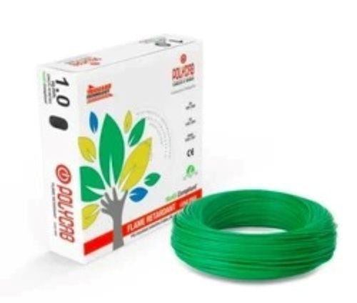 Green 90M Length Polycab Frls Flexible House Wire For Commercial And Residential Building