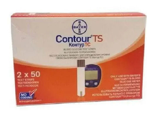 Contour TS Disposable Sugar 2 X 50 Test Strips For Personal And Clinical Use