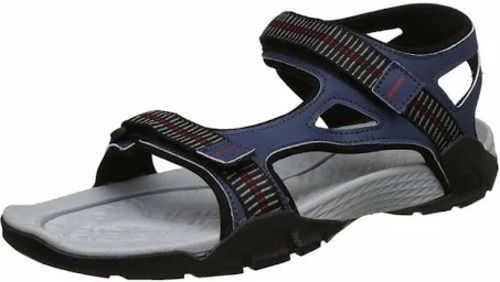 Navy Blue Mens Comfortable And Non Slip Casual Wear Buckle Type Polyurethane Sandle