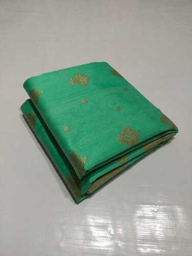 Multi Color Skin Friendly Green Chenderi Silk Saree