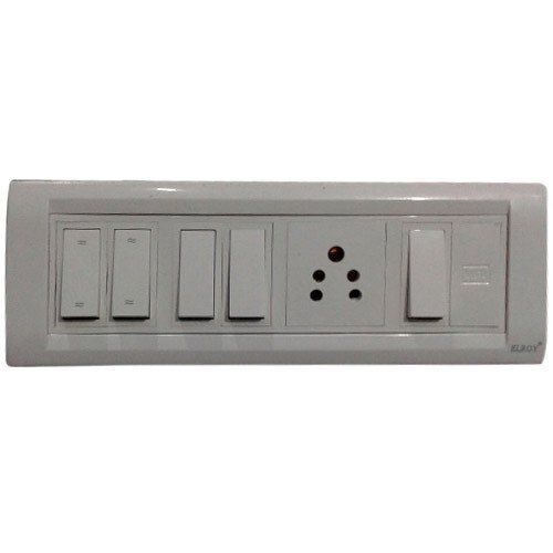 5 In 1 Wall Mount Modular Electric Switch Board For Home, Offices And Hotels