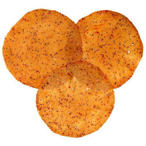 6 Inch Ready To Fried Round Crunchy And Spicy Masala Papad 