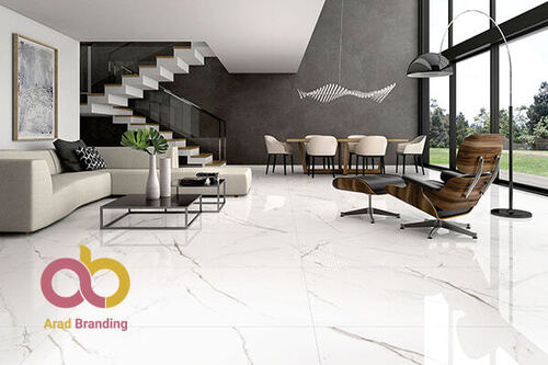 white marble flooring tiles