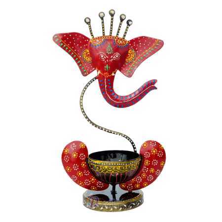 Lord Ganesha Tealight Candle Holder for Home Decoration and Gifting