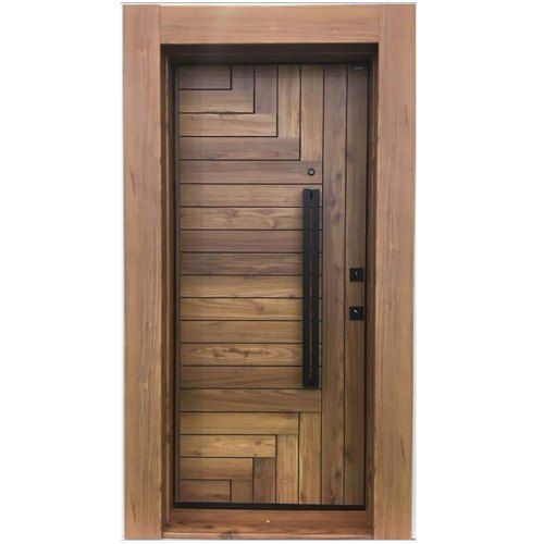 Termite Proof Rectangular Shape Wooden Door Frame For Interior Use