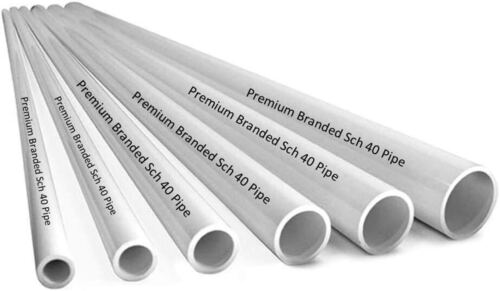 White Round Lightweight Leakproof SCH 40 PVC Pipe For Plumbing Fitting