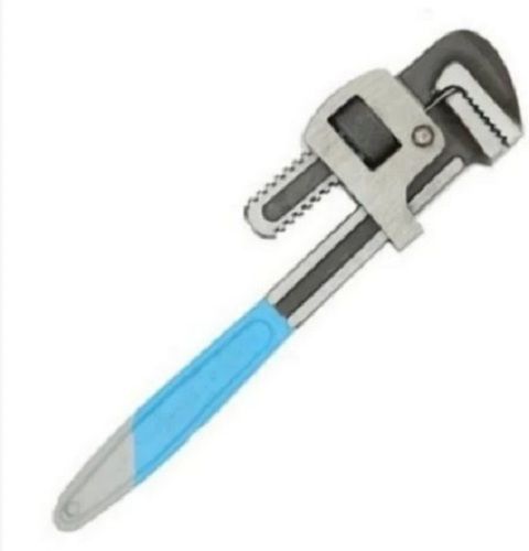 Blue And Grey 2.5 Kilogram Hexagonal Mild Steel Aluminium Handle Taparia Pipe Wrench