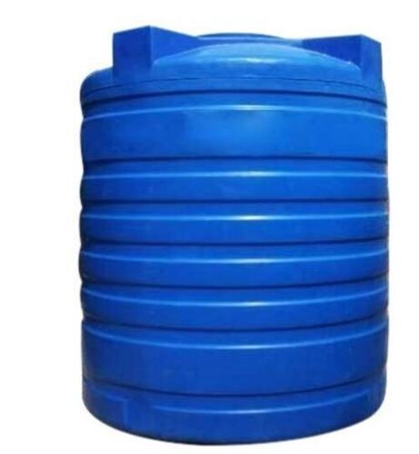 Blue 4.5 Foot Long 500 Liter Cylindrical Polyvinyl Chloride Water Storage Tank 