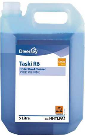 5 Liter Diversey Taski R6 Toilet Bowl Cleaner for Shiny Toilet