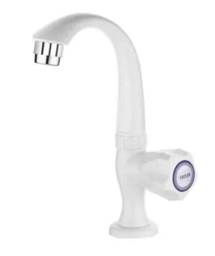 6 Inches Long Floor Mounted Polyvinyl Chloride Swan Neck Water Tap