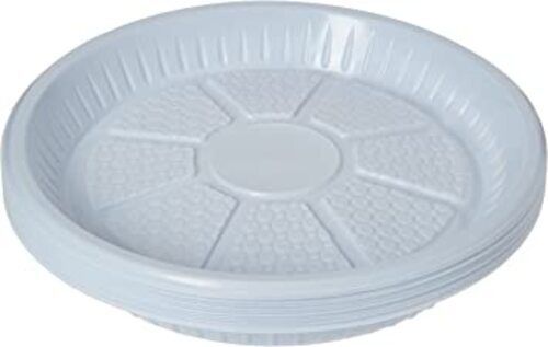 9 Inches Round Non Reusable Disposable Plastic Plate, 25 Pieces  Application: Party And Event