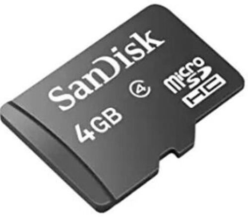 Rectangular 4 Gigabyte Sandisk Micro Sd Hc Memory Card Body Material: Plastic