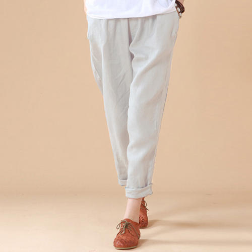 Plain Ladies Beige Cotton Pant, Waist Size: 28 at Rs 240/piece in Ahmedabad  | ID: 24169254791
