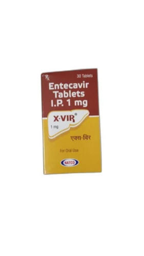 Grey X-Vir Entecavir Tablet Ip 1 Mg