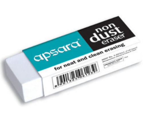 3x1 इंच पोर्टेबल और टिकाऊ रेक्टेंगल नॉन-डस्ट रबर इरेज़र