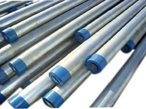 Silver 4 Mm Thick Rustproof Jindal Galvanized Iron (Gi) Pipe For Industrial Uses