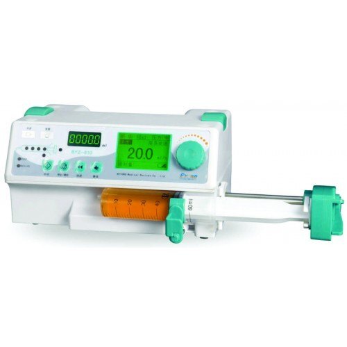 HD LCD Display and Rechargeable Lithium Battery Operated Syringe Pump