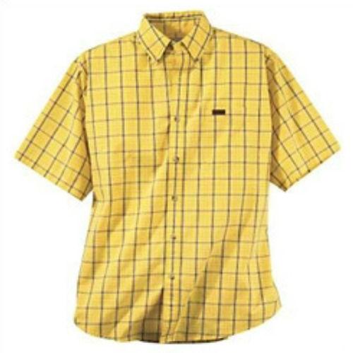 Men's Half Sleeve Checked Print Cotton Shirts for Casual Wear