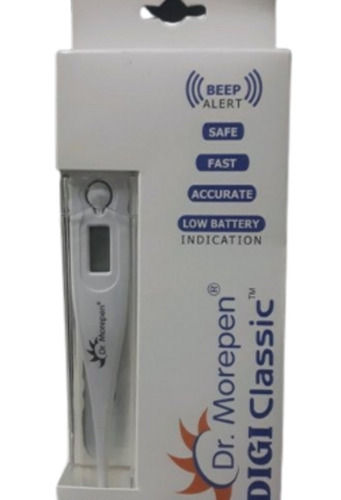 6 Volt 50 Gram Polypropylene Plastic Body Semi Automatic Digital Clinical Thermometer 
