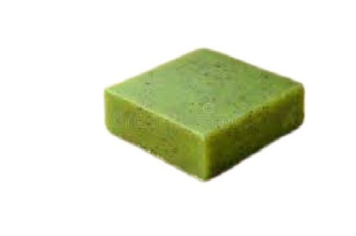 Green 77% Moisture Content Eco Friendly Solid Square Shape Neem Herbal Soap