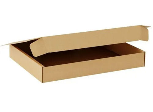 Rectangular Matte Finished Brown Corrugated Paper Food Packaging Box (13x10x 2 Inches)