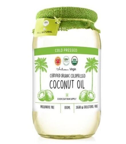 Sugar And Cholesterol Free Cold Pressed Organic Coconut Oil