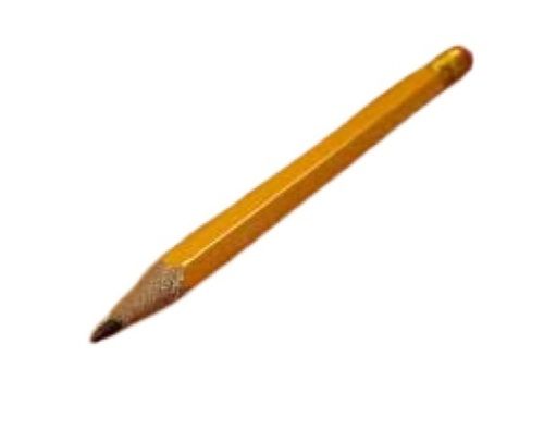 6 Gram Weight Yellow Plain Wood Pencil