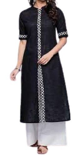 Ladies Washable Printed Modern Short Sleeve Cotton Designer Kurti