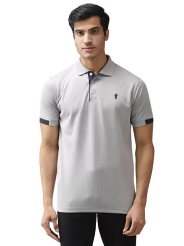 Regular Fit Casual Wear Short Sleeves Polo Neck T Shirt For Men