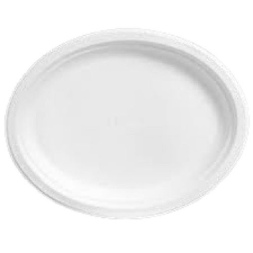 White Round Shape 7-Inch Size Plain Disposable Paper Plates For Party And Events