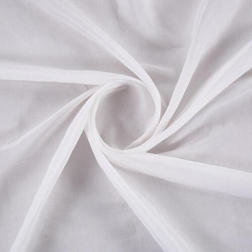 Blue 0.5-1 Mm Thickness Chiffon Fabric For Making Garments